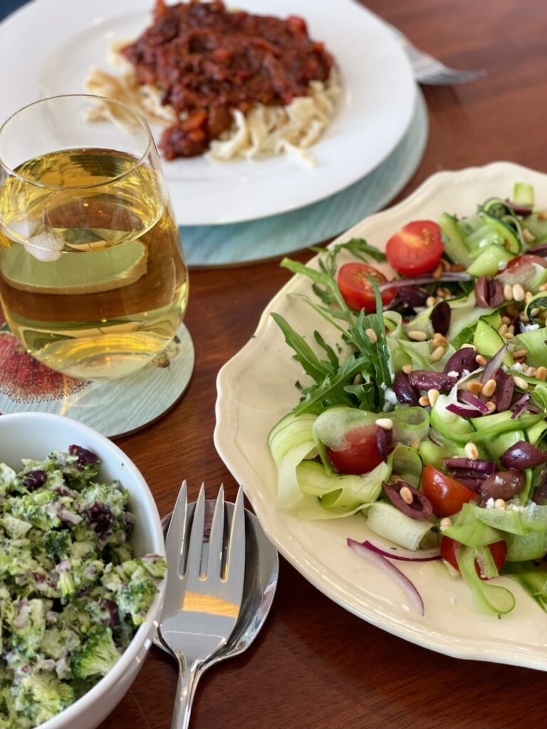 Matagouri Lodge slow cooked brisket and salad Matagouri Lodge slow cooked brisket and salad