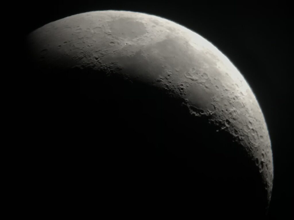 The moon in November 2024 The moon taken on iPhone7 through Matagouri Lodge telescope_lrg